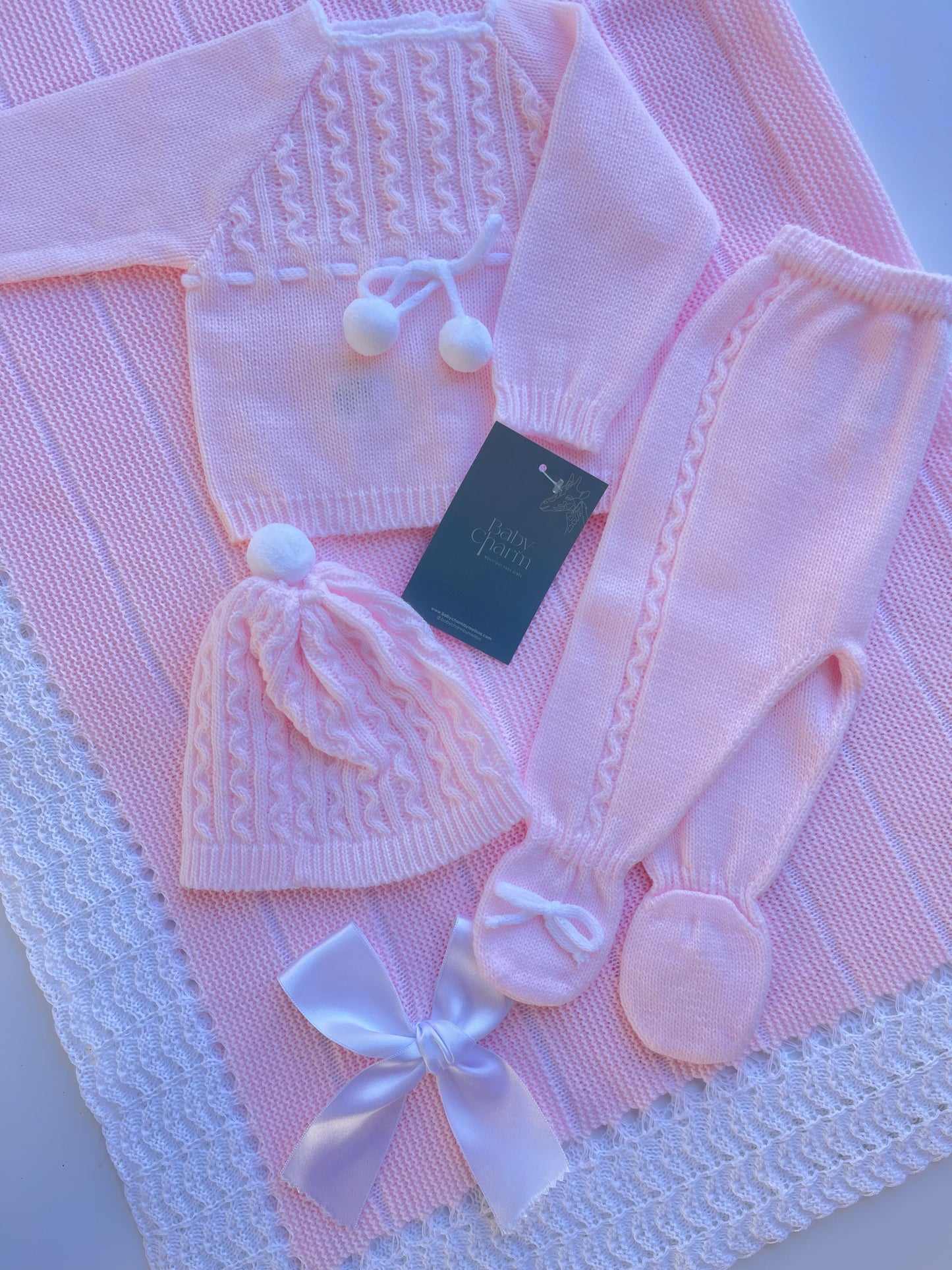 Pompom Pink Set 3 piece