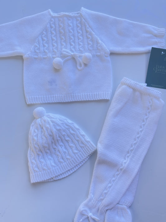 Pompom White Set
