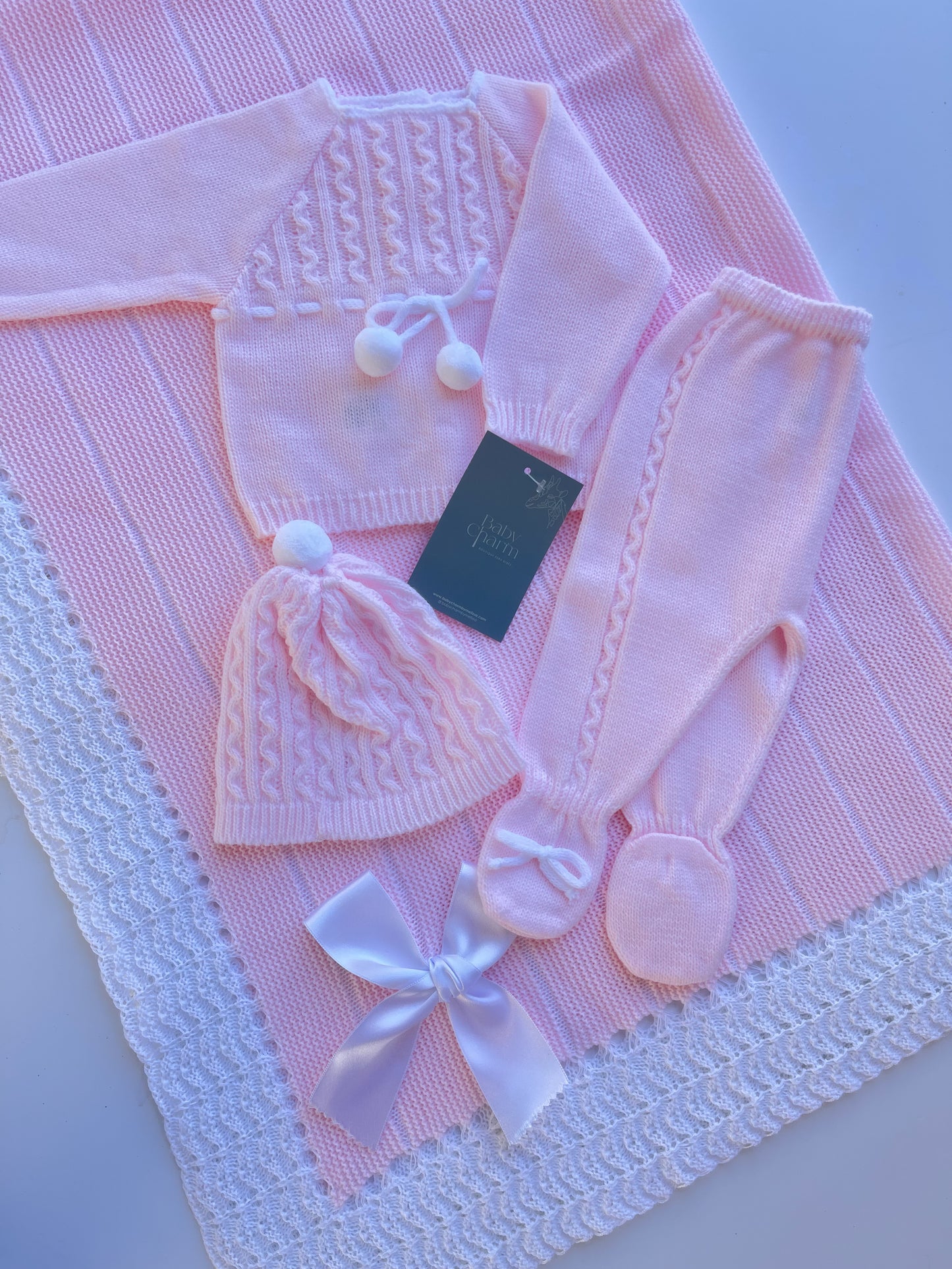 Pompom Pink Set 3 piece